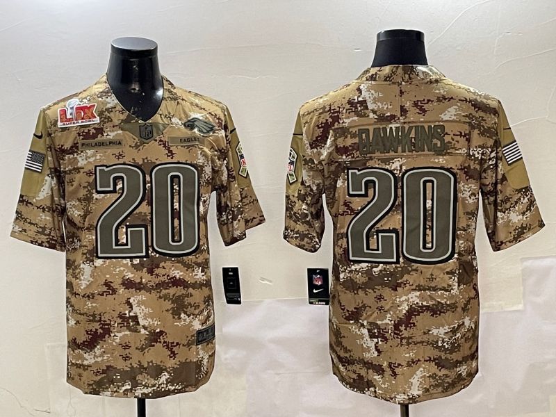 Men Philadelphia Eagles #20 Dawkins Camo 2025 Nike Salute to Service Limited NFL Jersey style 2121->philadelphia eagles->NFL Jersey